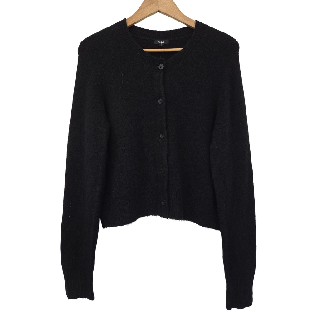Rails Matilda Cardigan Wool Cashmere Blend‎ Womens XL Black NWT $228